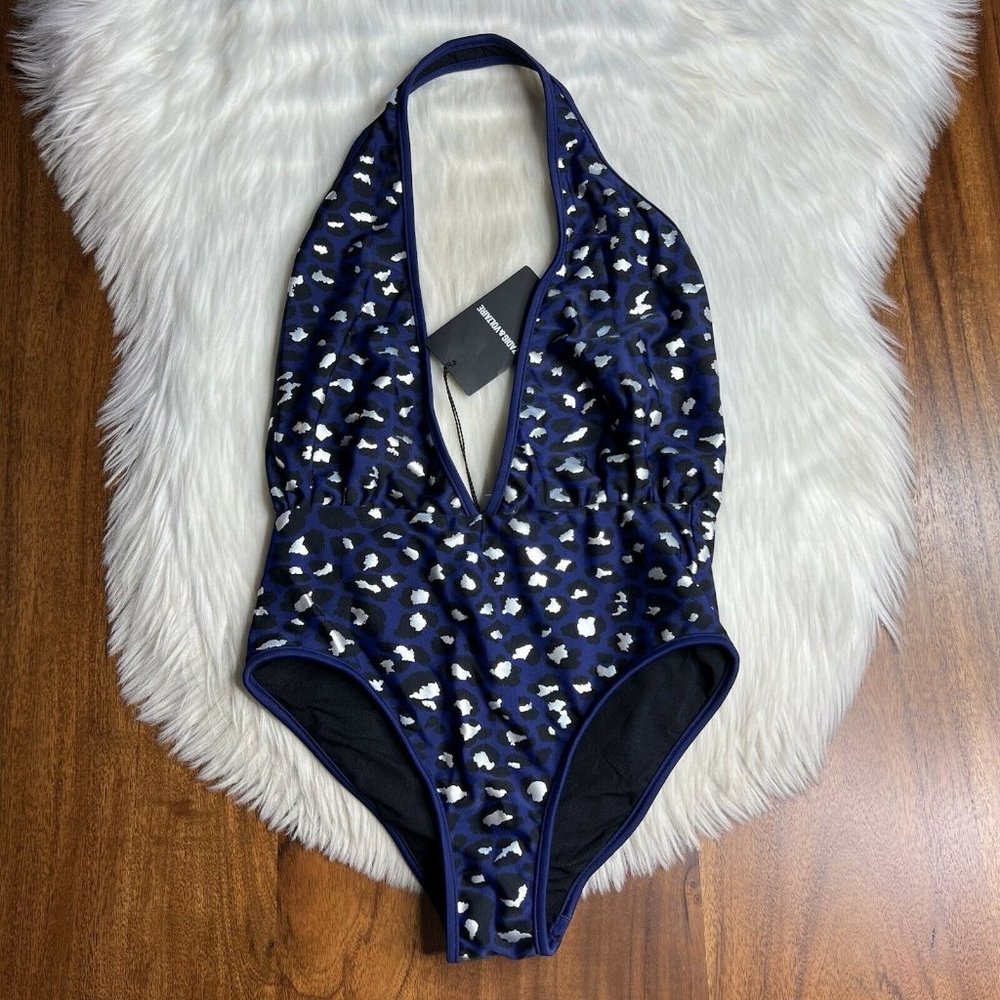 Zadig & Voltaire Size 38 / US 6 Maillot Leopard One Piece Swimsuit - Picture 1 of 11
